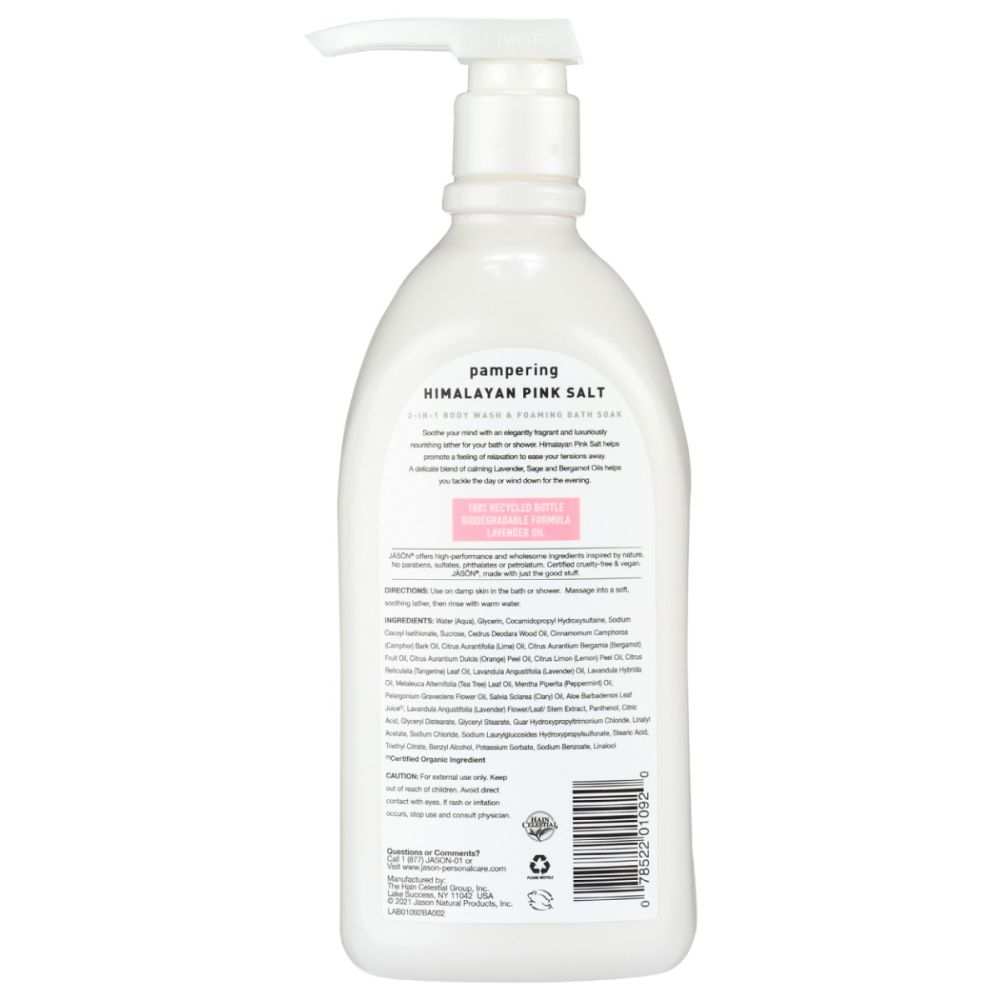 JASON: Pampering Himalayan Pink Salt Body Wash, 30 fo