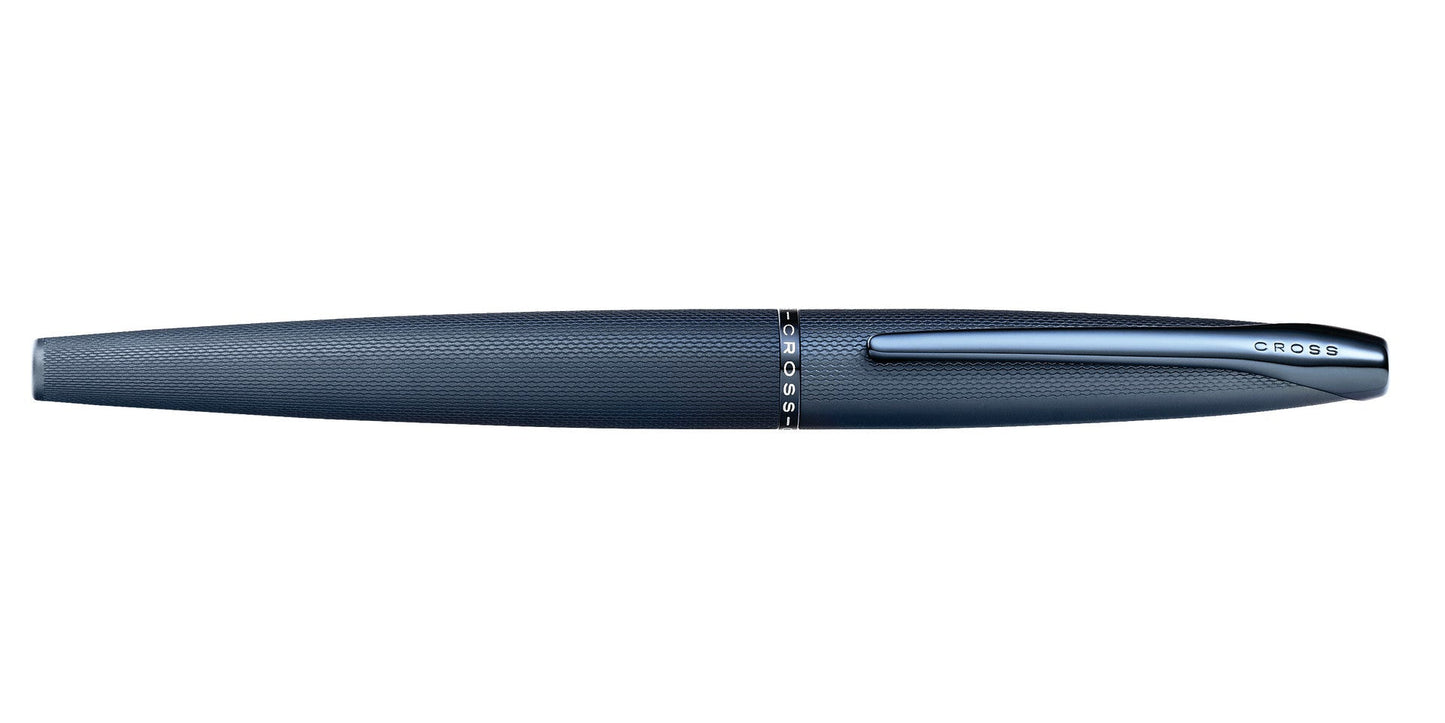ATX® Sandblasted Dark Blue Rollerball Pen