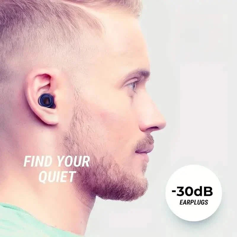 Paire de bouchons d'oreille en silicone super doux et réutilisables