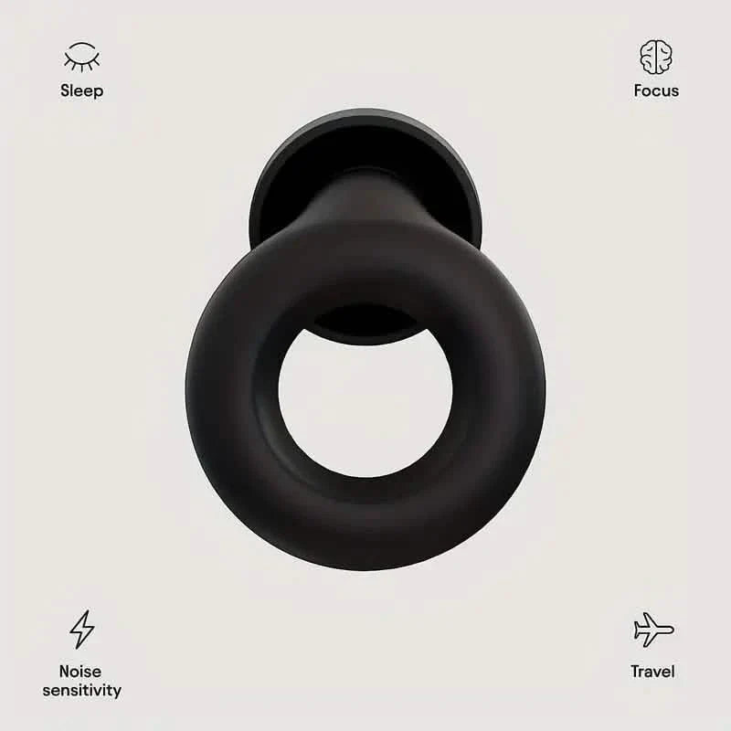 Paire de bouchons d'oreille en silicone super doux et réutilisables