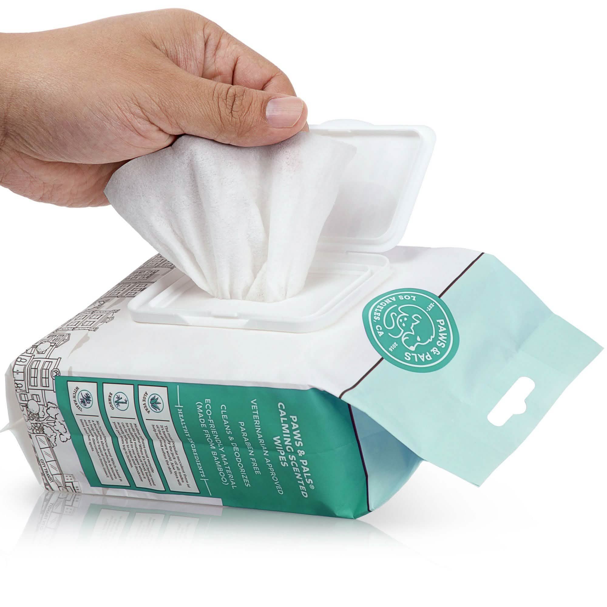 Lingettes nettoyantes et désodorisantes hypoallergéniques Paws & Pals