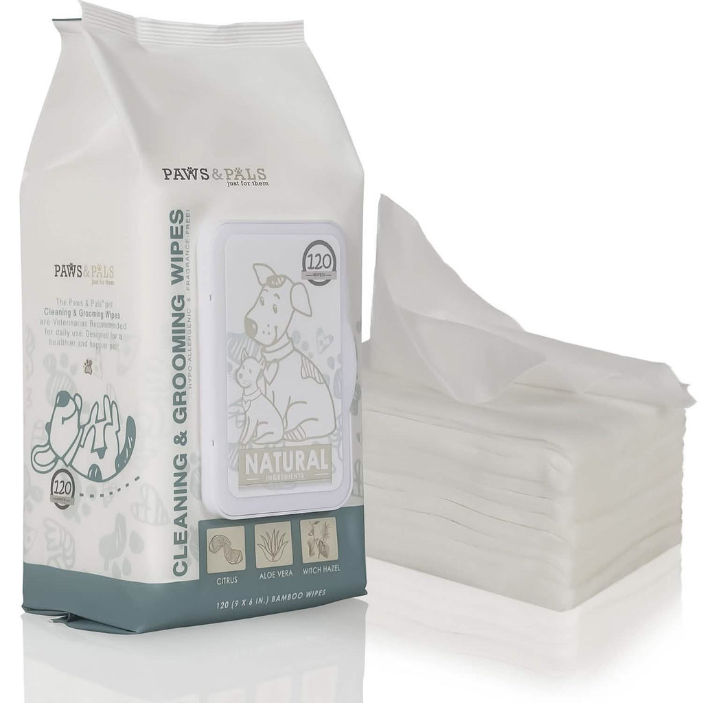 Lingettes nettoyantes et désodorisantes hypoallergéniques Paws & Pals