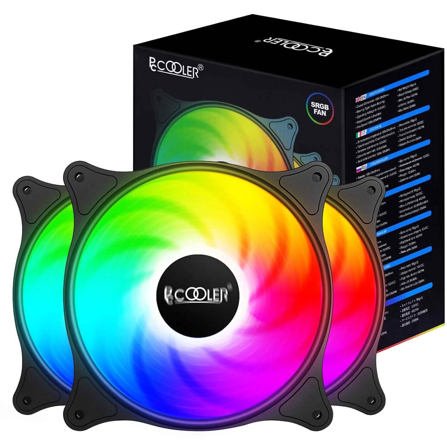 Ventilateurs de boîtier PCCOOLER 120MM, lot de 3 FX120 haute performance (Reconditionné)