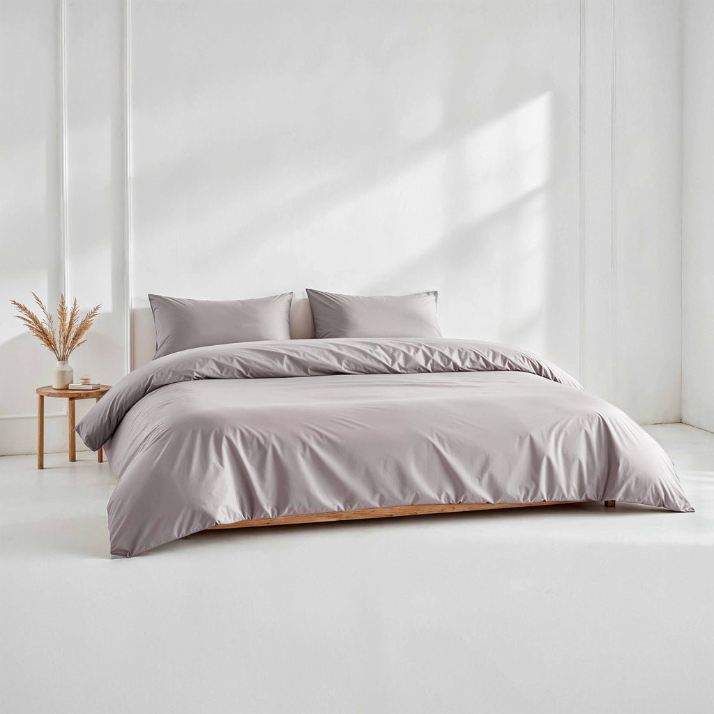 Housse de couette de luxe en satin de coton australien