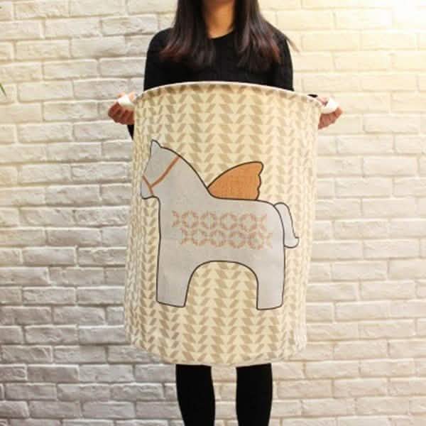 ペガサス汚れバケツ折りたたみおもちゃ収納ボックス