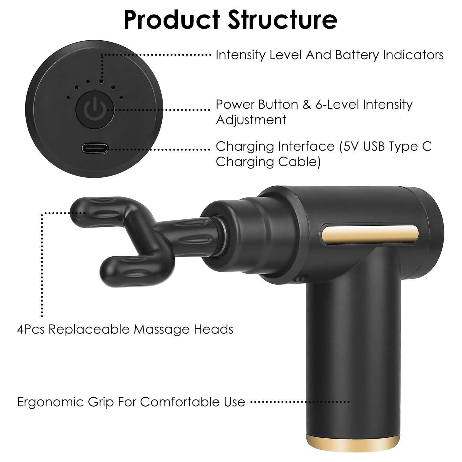 Percussion Rechargeable Massage Gun