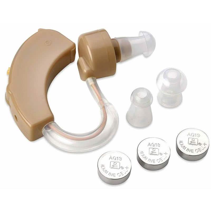 Personal Sound Amplifier Hearing Aid with Protective Case