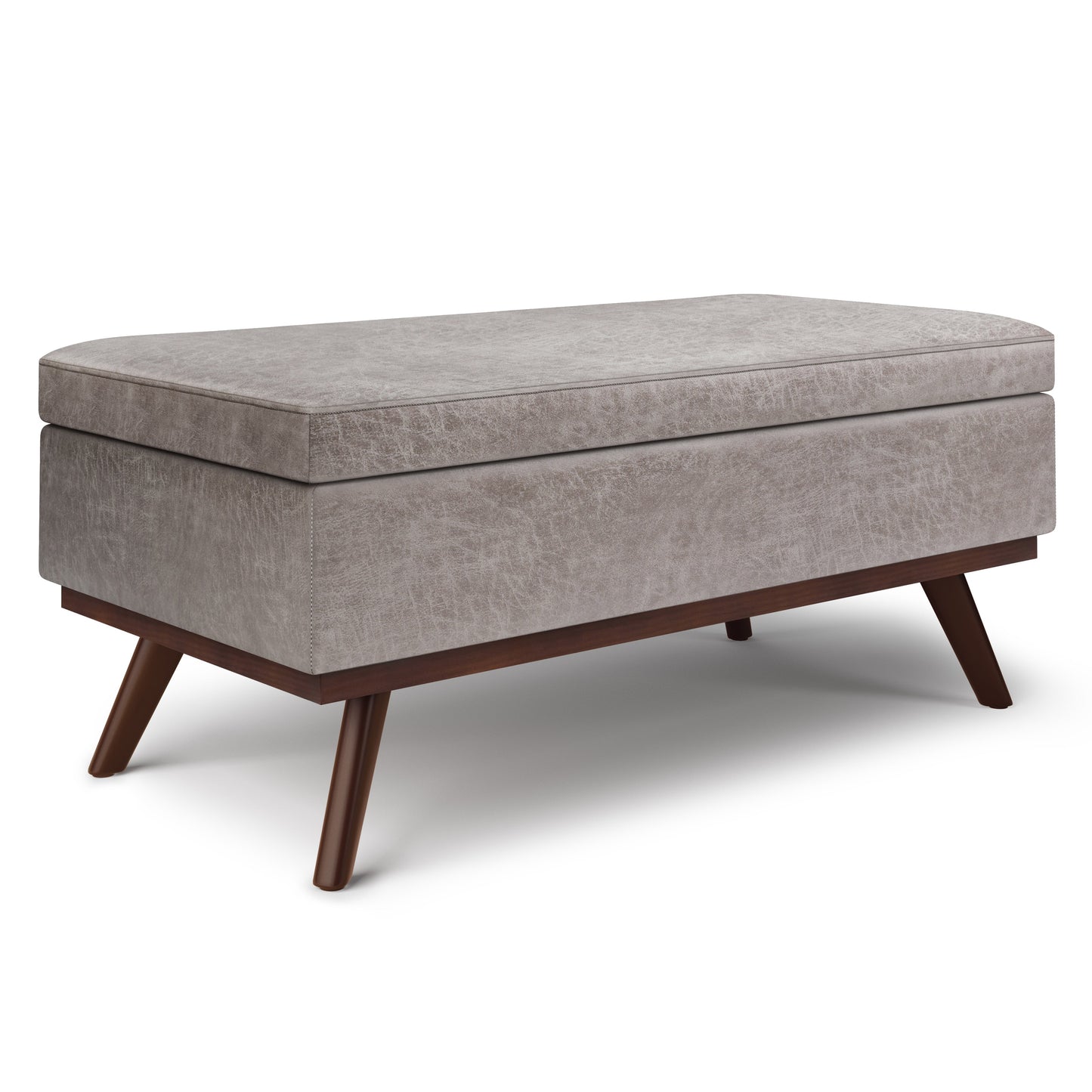 Owen 42 Inch Wide Lift Top Large Coffee Table Storage Ottoman