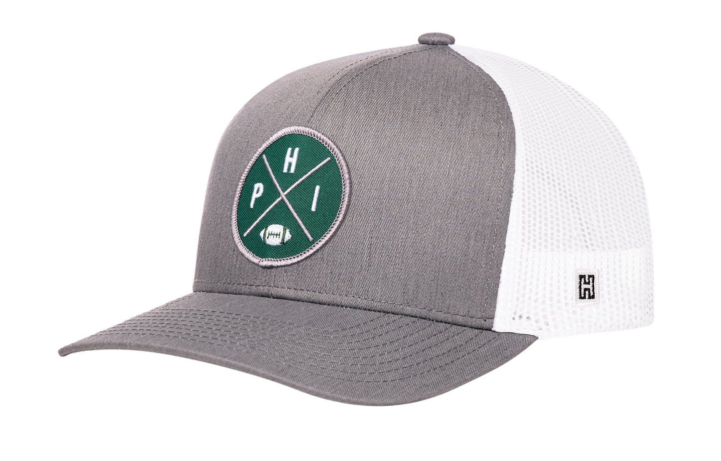 Philadelphia Football Trucker Hat  |  Dark Green PHI X Snapback