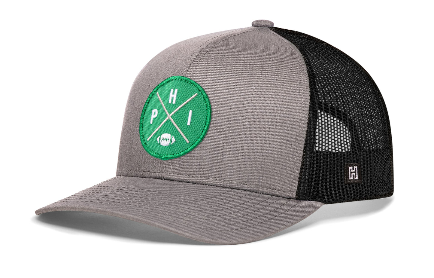 Philadelphia Football Trucker Hat  |  Kelly Green PHI X Snapback