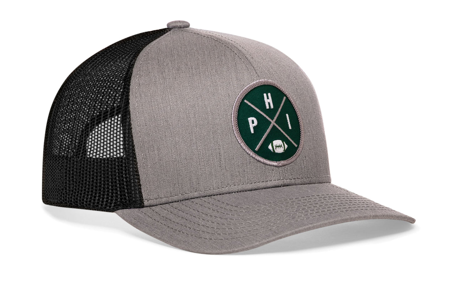 Philadelphia Football Trucker Hat  |  Dark Green PHI X Snapback