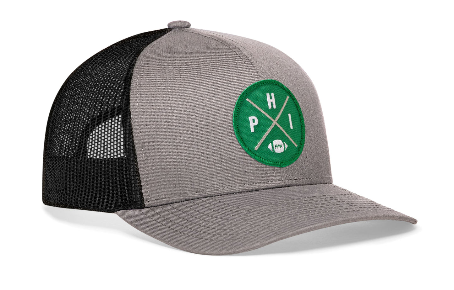 Philadelphia Football Trucker Hat  |  Kelly Green PHI X Snapback