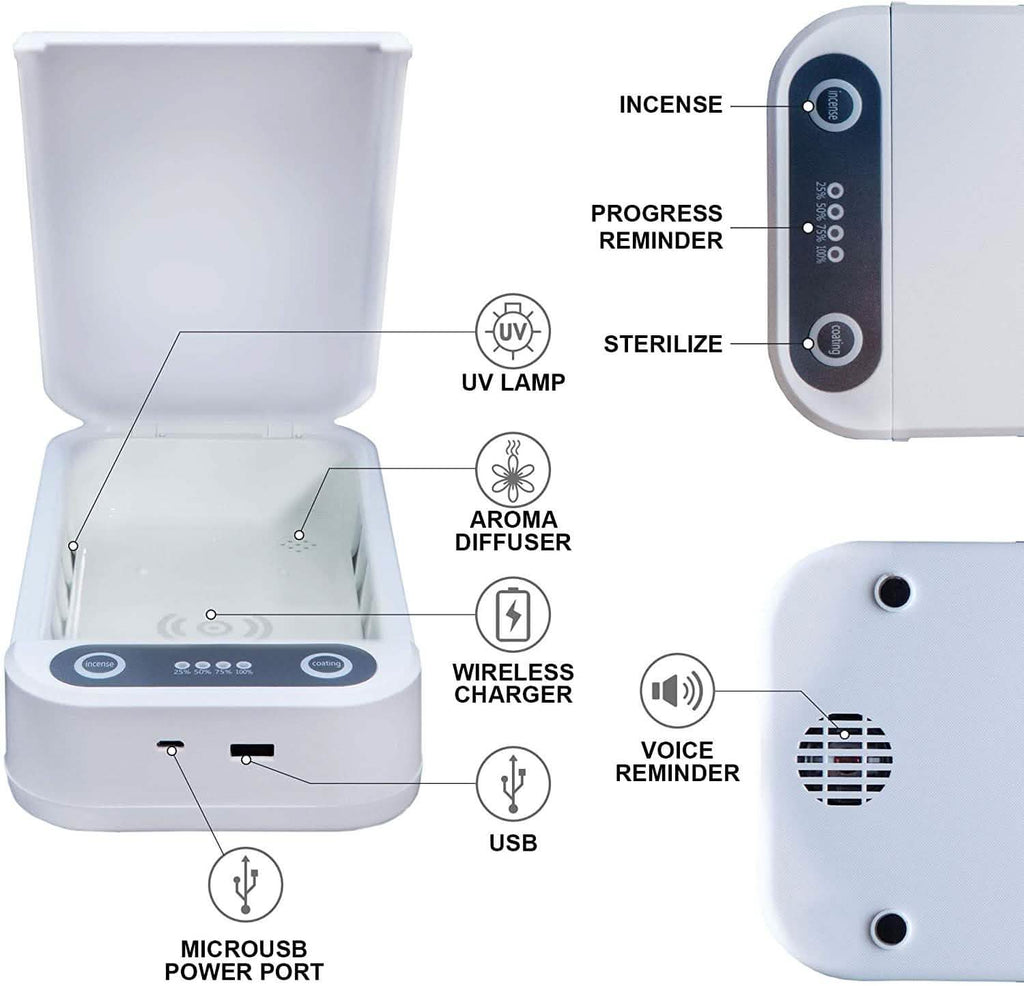 Phone Sanitizer Uv Portable Smart Phone Sterilizer UV-C