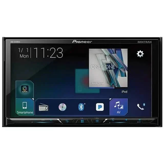 Pioneer AVH-2400NEX 7インチ ダブルDIN インダッシュ NEX DVDレシーバー モーター式ディスプレイ、Bluetooth、Apple CarPlay、Android Auto、SiriusXM対応（リファービッシュ品）