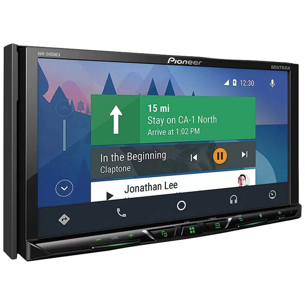 Pioneer AVH-2400NEX 7インチ ダブルDIN インダッシュ NEX DVDレシーバー モーター式ディスプレイ、Bluetooth、Apple CarPlay、Android Auto、SiriusXM対応（リファービッシュ品）