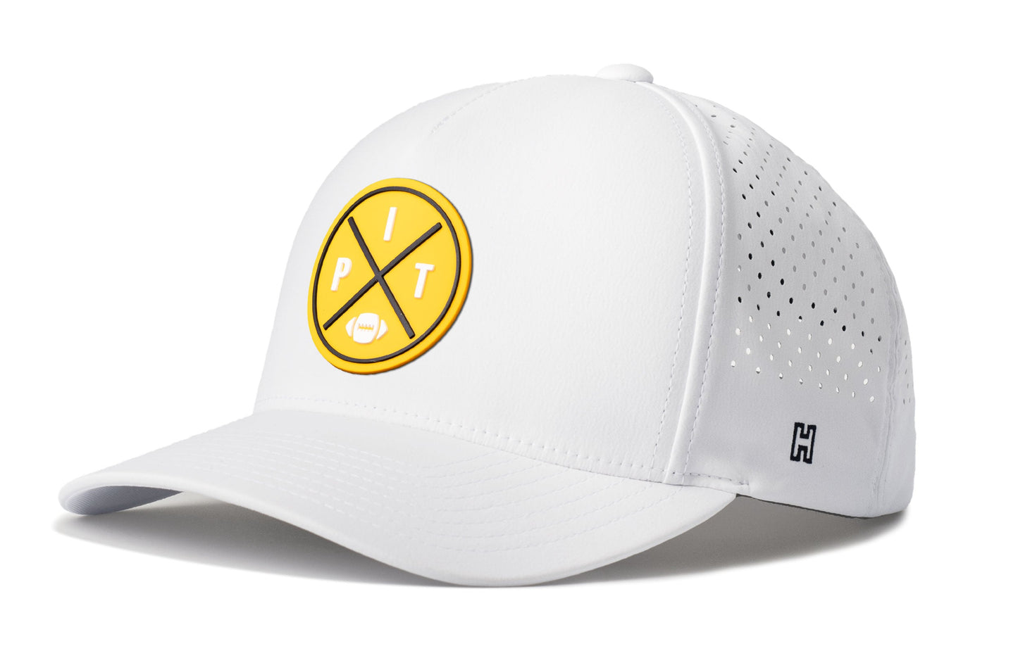 Pittsburgh Football Performance 5-Panel Hat  |  Yellow PIT X Flexfit Snapback