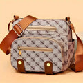 Sac bandoulière à carreaux, sac à main multipoches pour femme, sac à bandoulière en faux cuir clouté