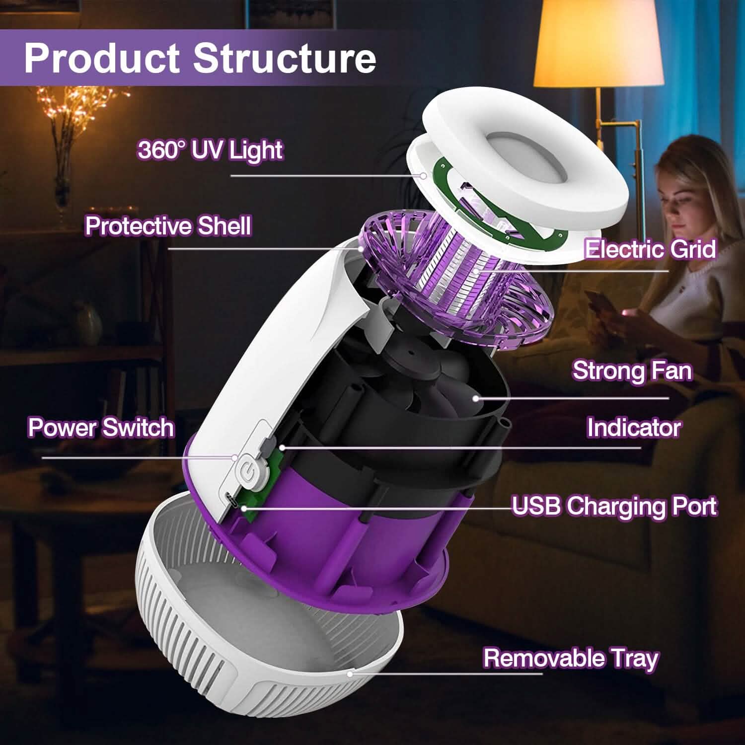 Plug-in Mosquito Zapper Max 10 with 3 Modes