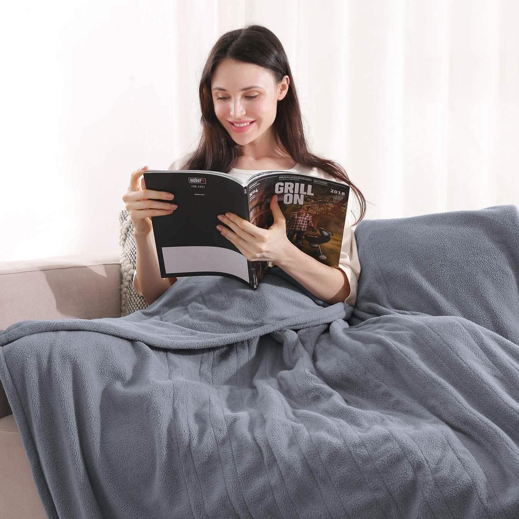 Polar Fleece Full Body Warming Premium Microfiber Sofa Blankets