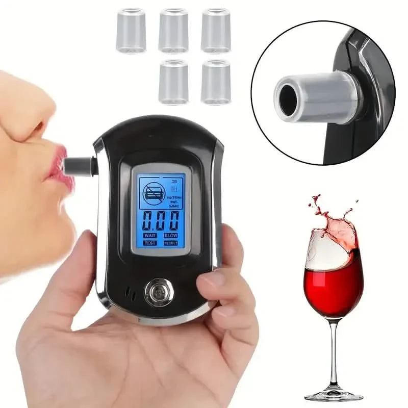 警察用呼気アルコール検知器、LCDディスプレイ付き - AT6000アルコールテスター