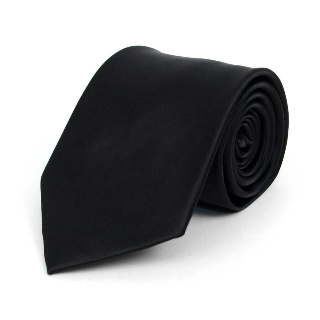 Cravate en satin uni en polyester