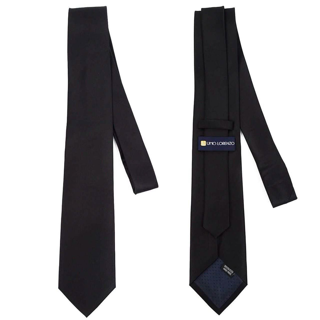 Cravate en satin uni en polyester