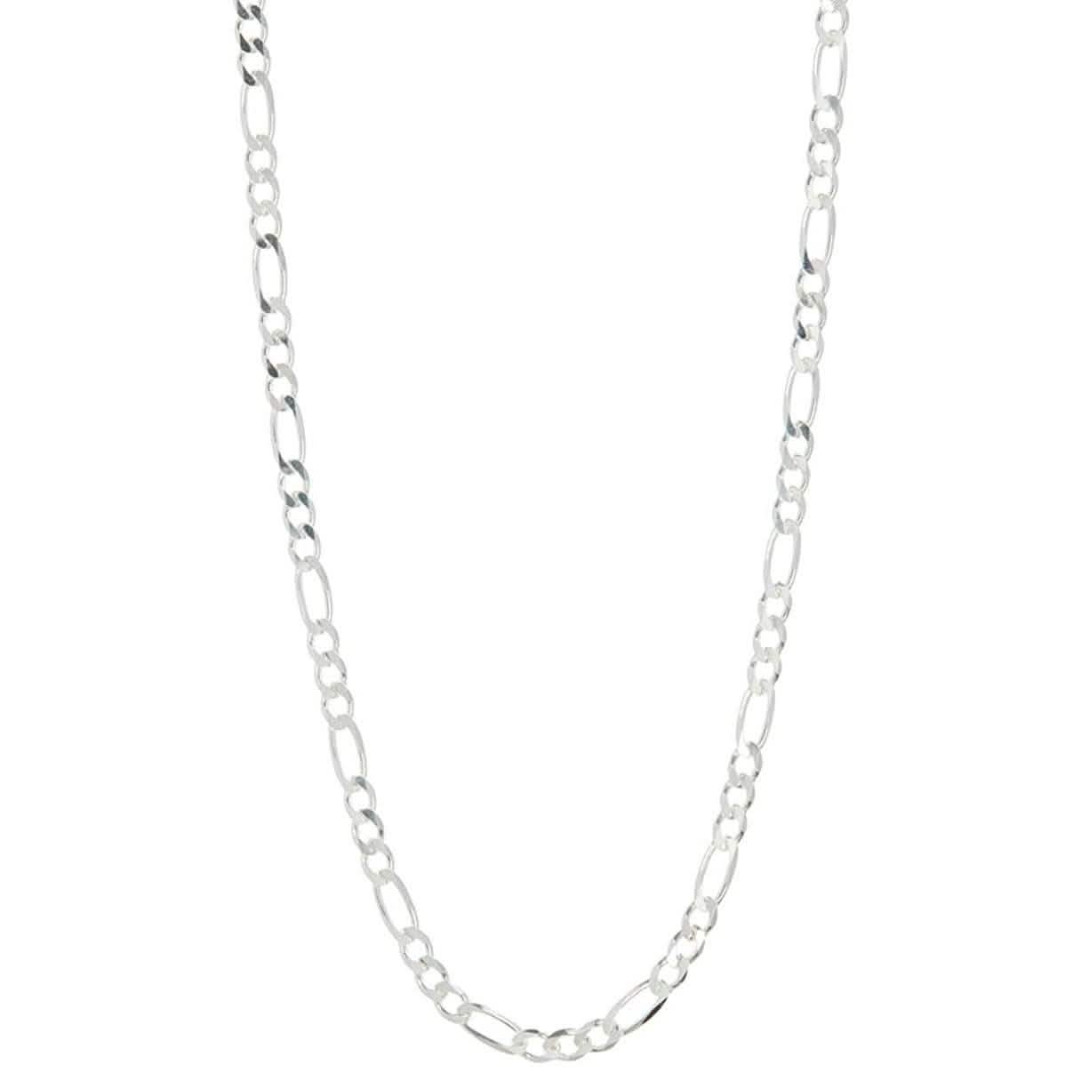 Pori Jewelers Collier chaîne figaro en argent sterling 925