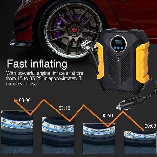 Portable Air Compressor Pump Tire Inflator