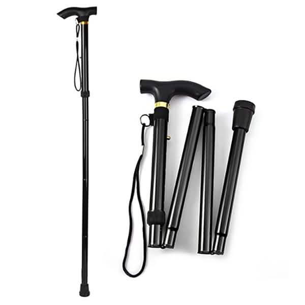 Canne de marche pliante en aluminium portable