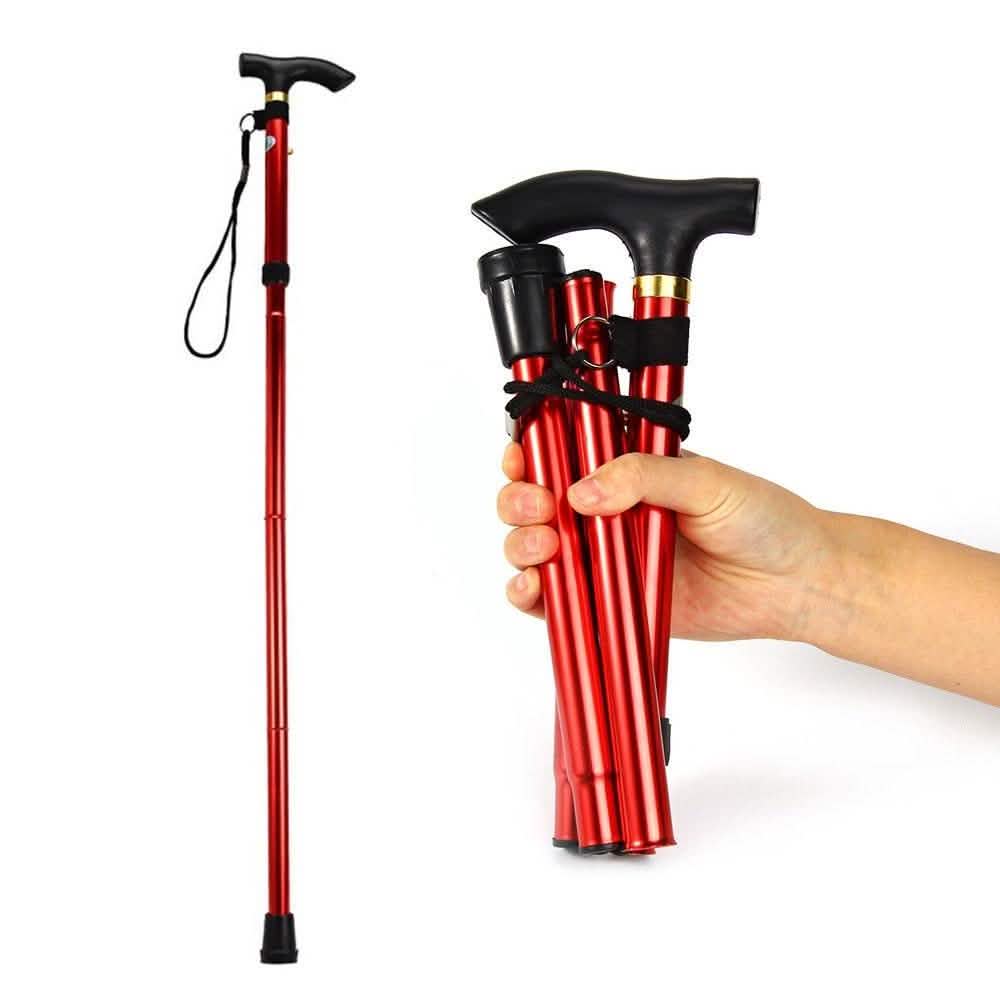 Canne de marche pliante en aluminium portable
