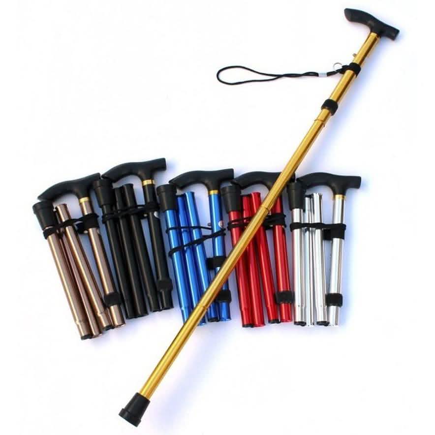 Canne de marche pliante en aluminium portable