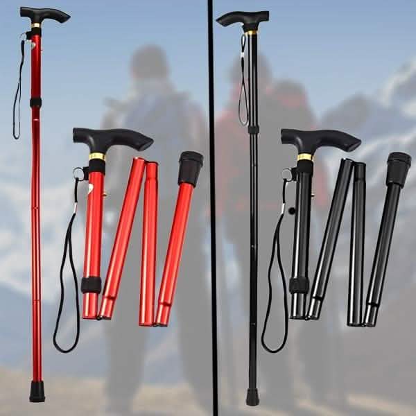 Canne de marche pliante en aluminium portable