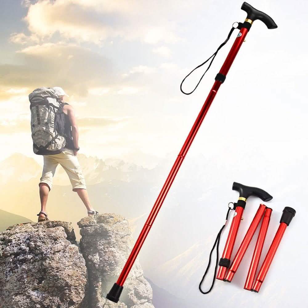 Canne de marche pliante en aluminium portable