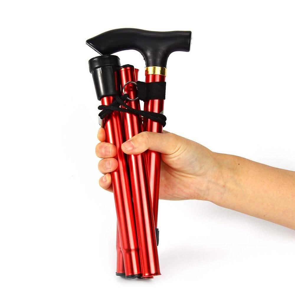 Canne de marche pliante en aluminium portable
