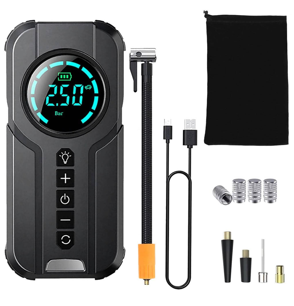 Portable Car Compressor Wireless Electric Air Pump 150 PSI with LED Light