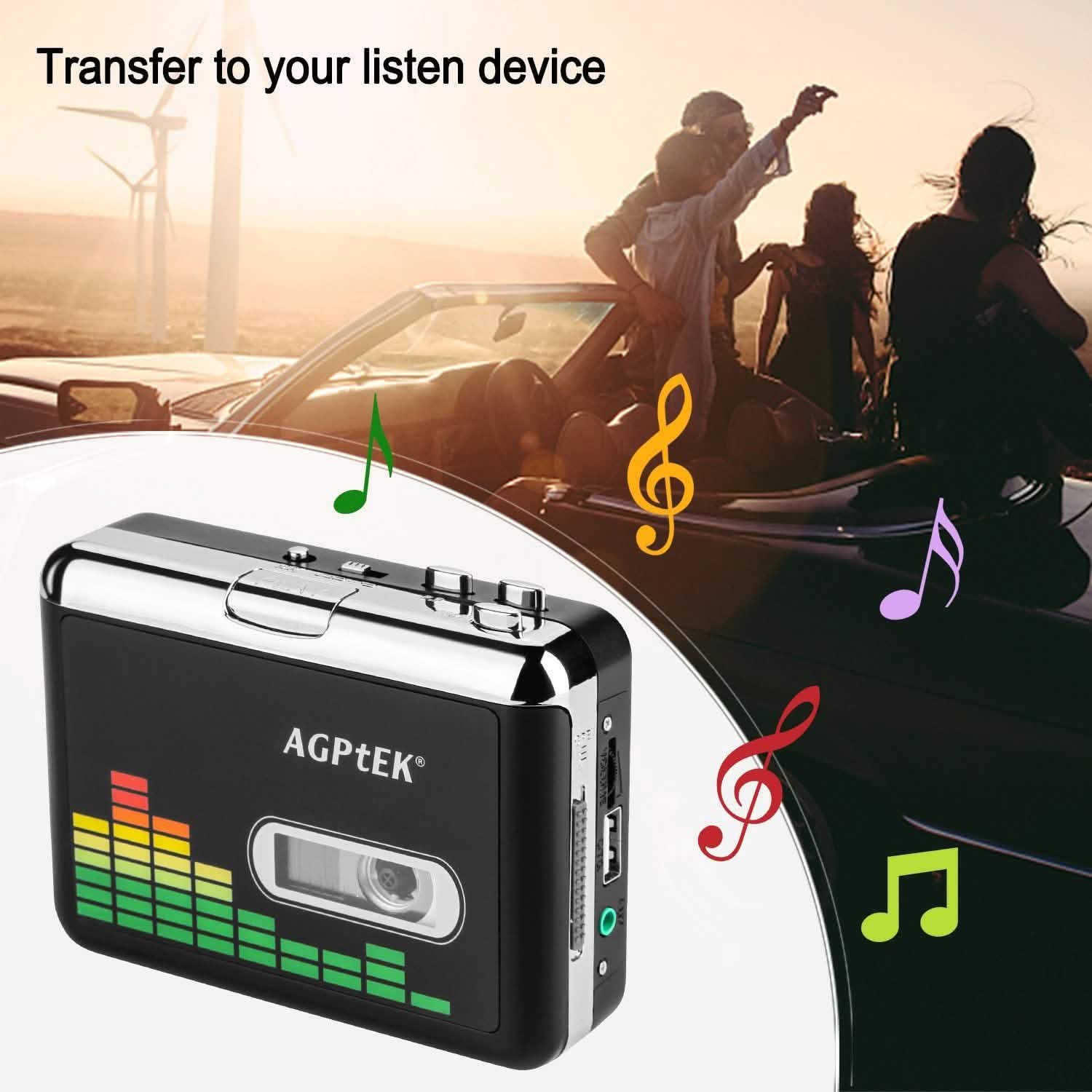 ポータブルカセットオーディオプレーヤー テープからMP3変換 カセットレコーダー