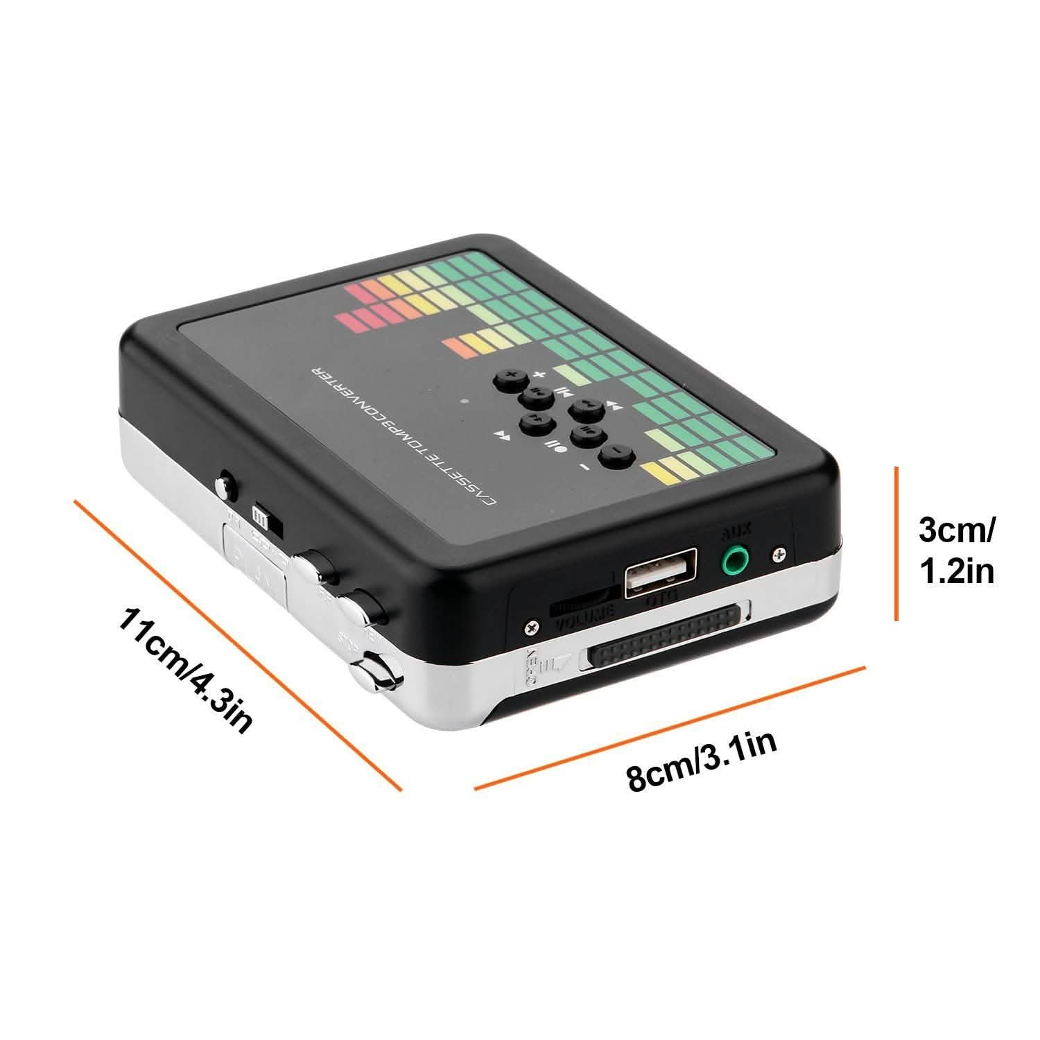 ポータブルカセットオーディオプレーヤー テープからMP3変換 カセットレコーダー