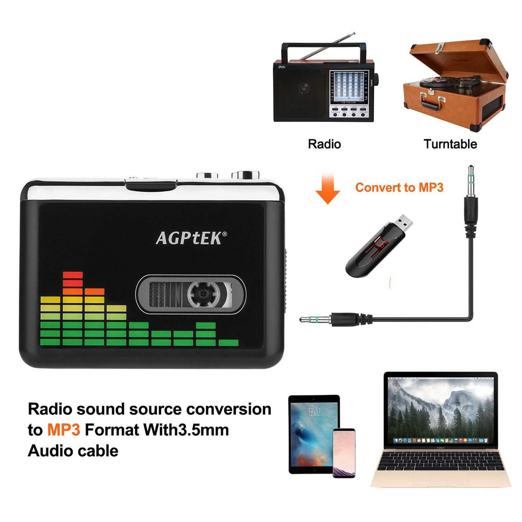 ポータブルカセットオーディオプレーヤー テープからMP3変換 カセットレコーダー