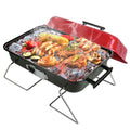 Portable Charcoal Tabletop Grill with Lid