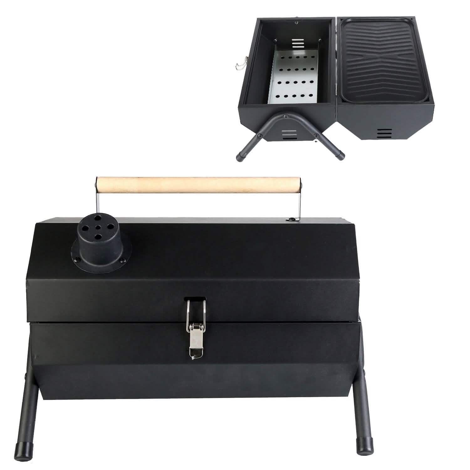 Portable Charcoal Two Sides Folding BBQ Grill