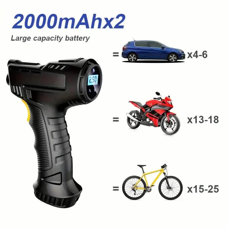 Portable Digital Tire Inflator with LED Light