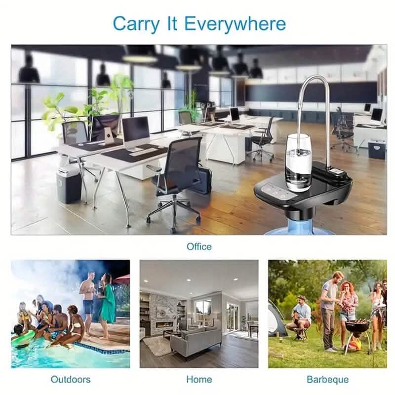 Distributeur d'eau électrique portable intelligent pour bonbonnes de 5 gallons
