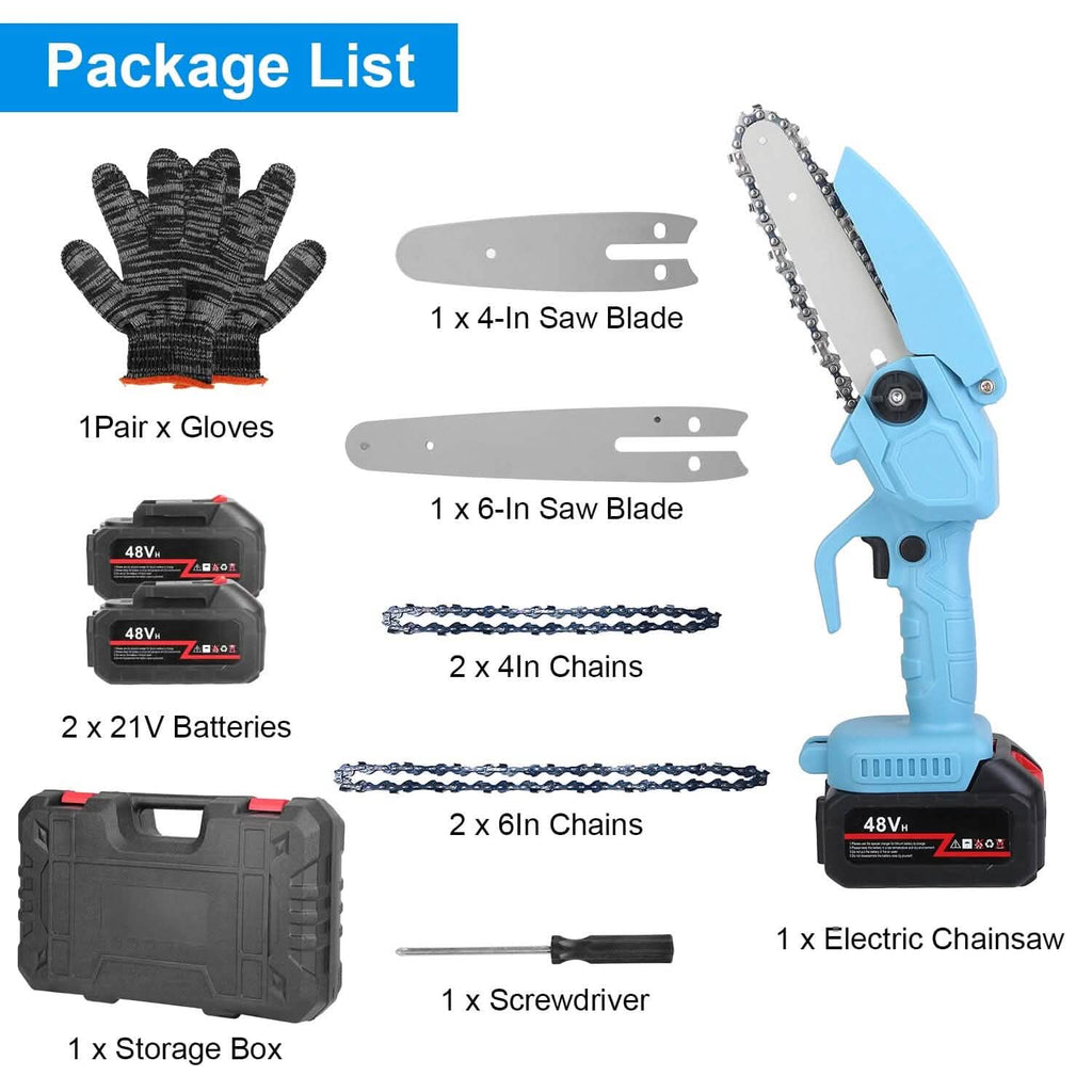 Portable Handheld Cordless Small Chain Saw Battery Powered