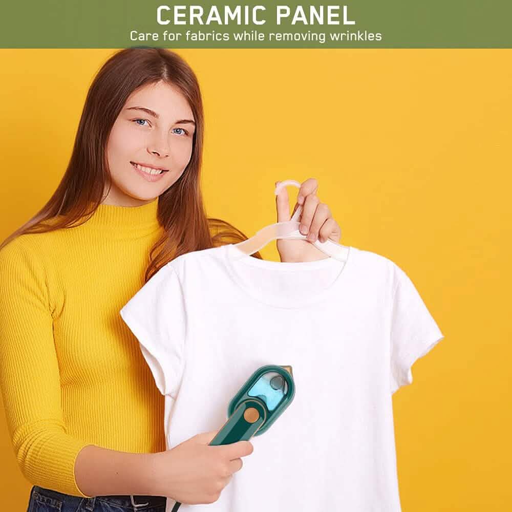 Portable Handheld Steam Iron - Non-Stick Ceramic Soleplate