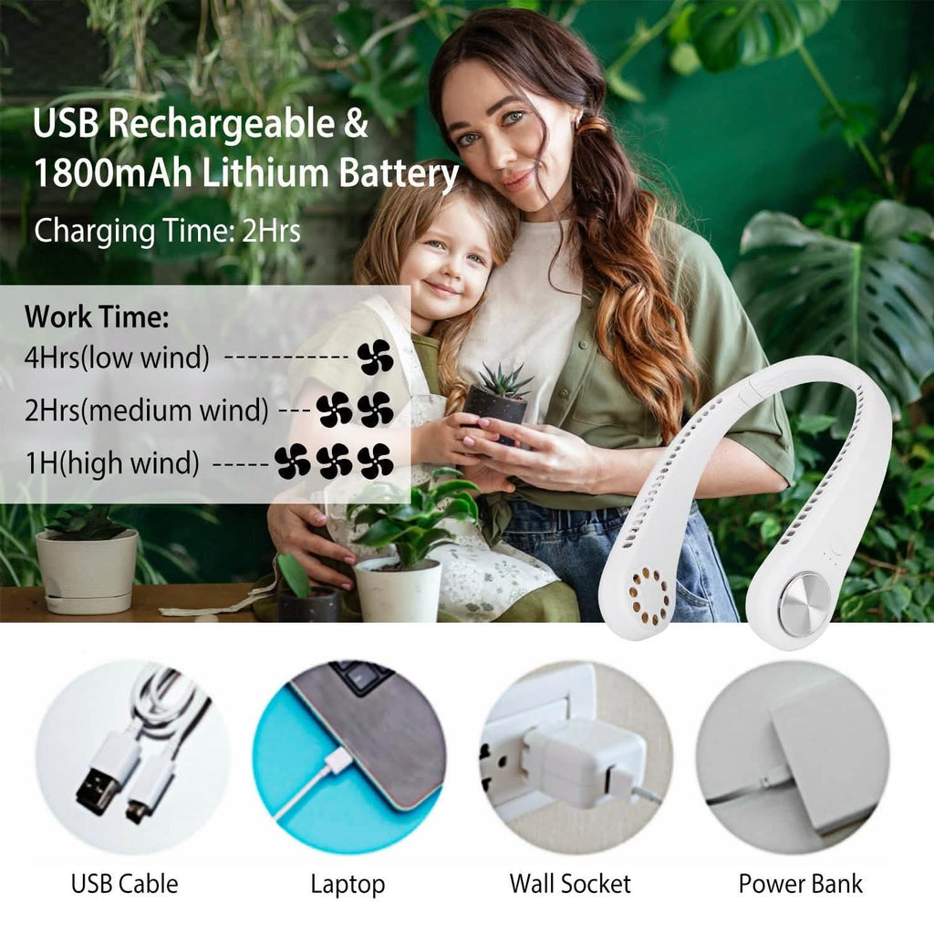 Portable Hanging Neck Personal Mini Fan