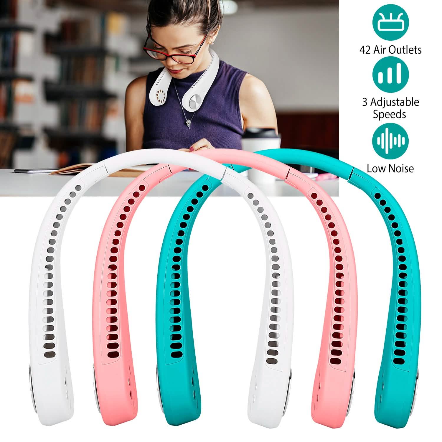 Portable Hanging Neck Personal Mini Fan