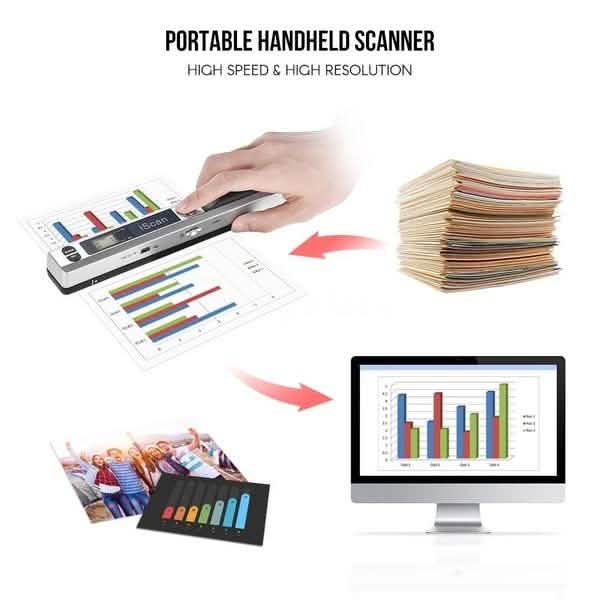 Scanner portable de documents papier HD iScan