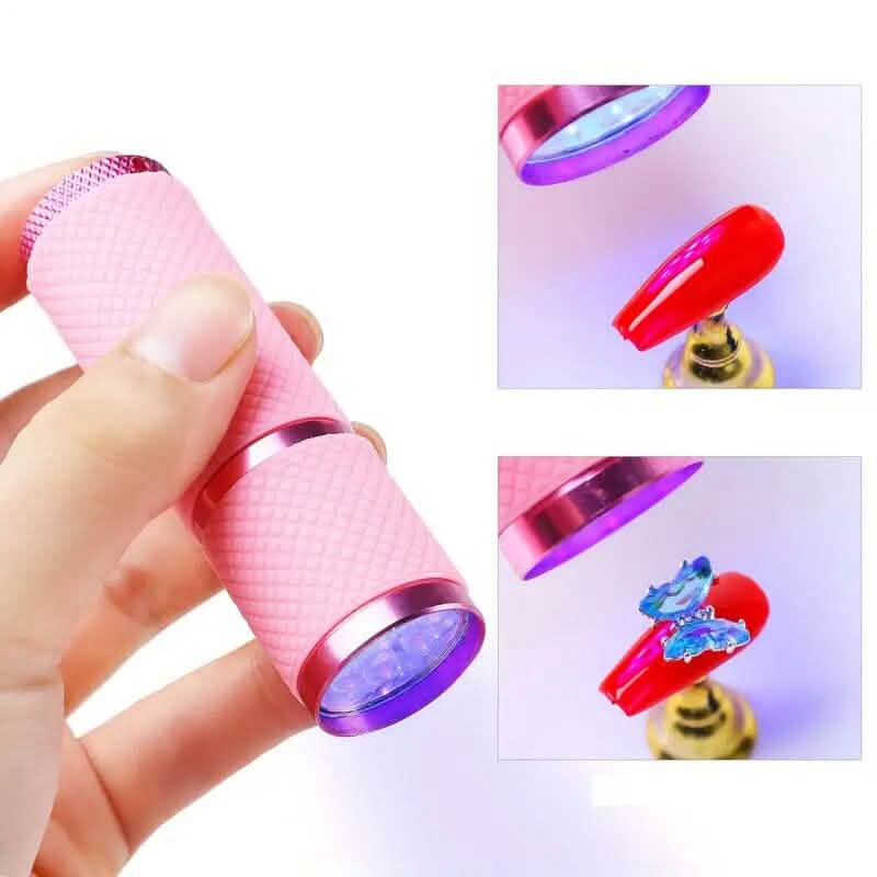 Portable Mini Flashlight Nail Lamp with 9 Lamp Beads