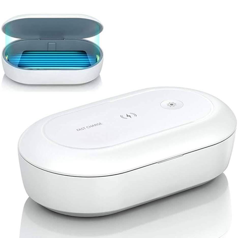 Portable Multi-Function Cell Phone Cleaning Box with Aroma Diffuser and Wireless Charger, Cleaning Box - OJD-L03
