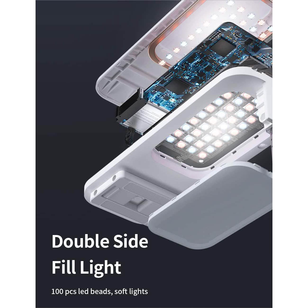 Portable Phone Holder with LED Dimmable Light